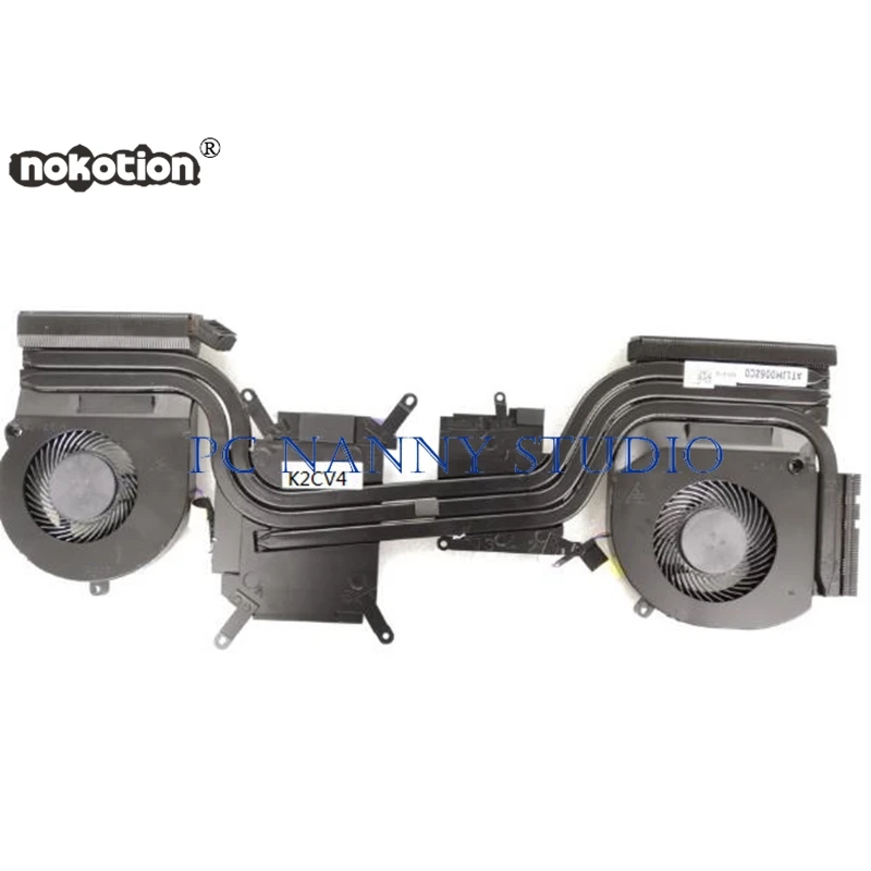 NOKOTION подлинный для Dell Alienware 15 R3 в сборе радиатор с вентилятором AMD 0K2CV4 K2CV4 протестированный Быстрая