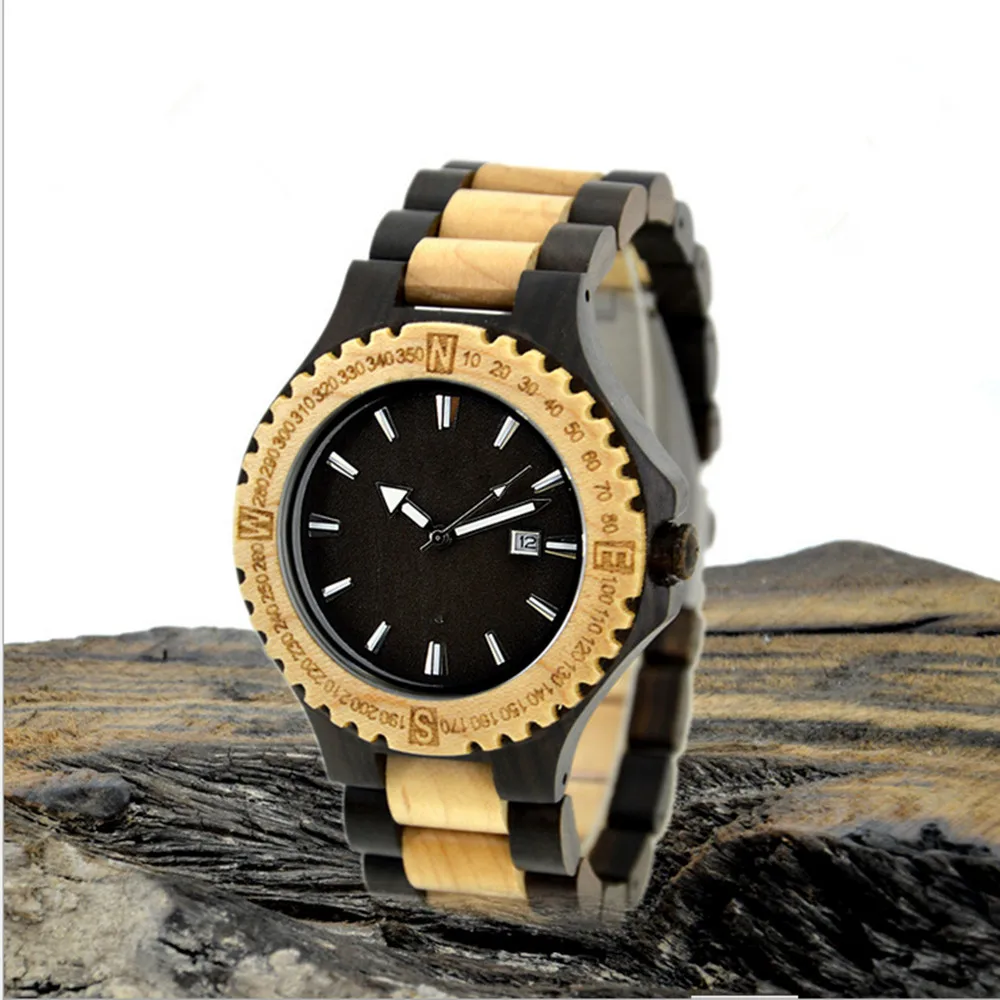 fashion Eco Friendly Red Sandal Wood Health font b Watches b font Uwood Brand font b