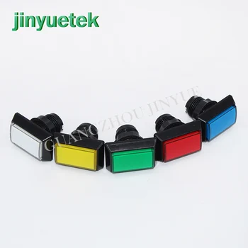 

Low price 33mm square push button game arcade game machine arcade kit LED momentary push button illuminated multiple colour