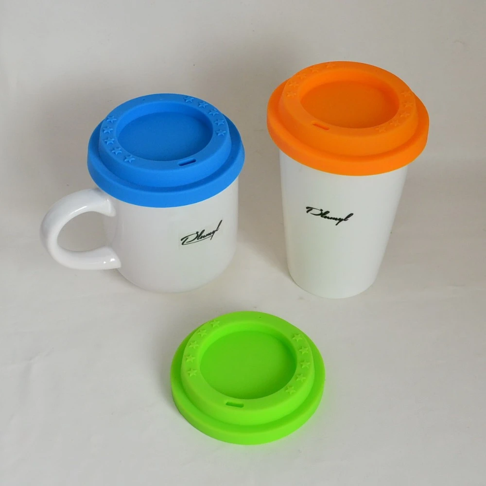 1PC Silicone Anti-dust Cup Lid Glass Drink Cover Coffee Lid Cap Suction N8U5