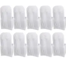 Бутик 10 белая накидка для стула из органзы пояса лук для свадебной вечеринки декор ко дню рождения