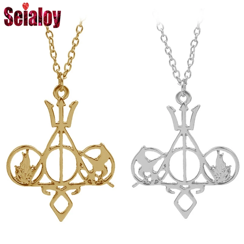 

SEIALOY Magic The Bone City Hunger Game Harri Pot 5-in-1 Necklace Sweater Chain Necklace Charm Collars Necklace Gift