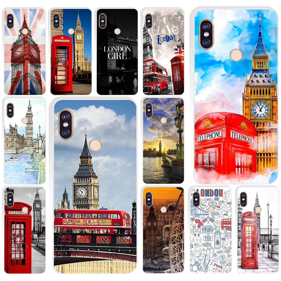 194AQ London Red phone Big Ben Мягкий силиконовый чехол из ТПУ для телефона xiaomi redmi 6 pro note 5 plus 4 4x