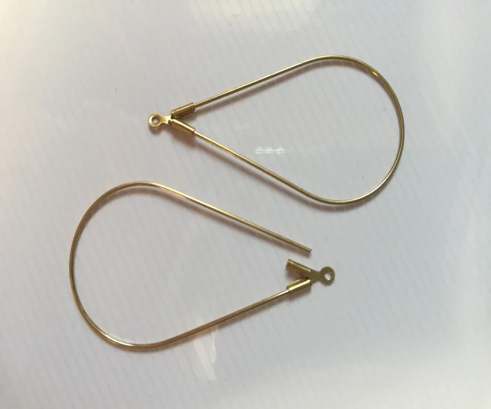 

1pair Fashion Jewellery Women Water drop Earring hooks for Earrings Components diy Jewelry Accessories Making Earring findings