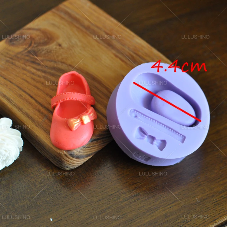 

Free shipping 3 d silicone cake mold fondant soap mold ballet shoes silicone molds Child birthday party cake decorating 2377