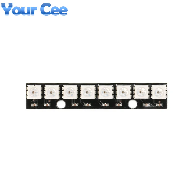 8 Channel WS2812 5050 RGB LED lights Built-in Full Color-Driven Development Board 8P Diy Kit (1)