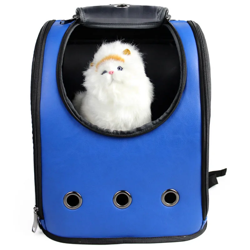 High Quality Leather Space Capsule Pet Cat Backpack Bubble Window for Kitty Puppy Small Dog Carriers Crate Outdoor Travel Bags6