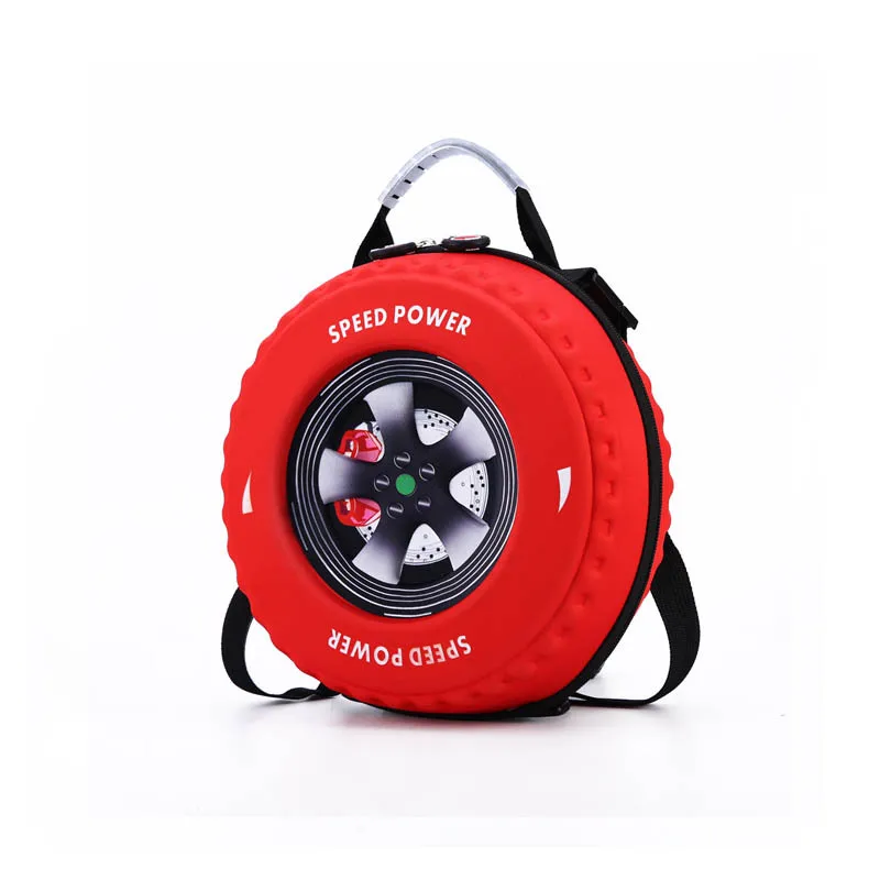 

3D Schoolbag Cartoon Car Tire Shape Children Backpack Kindergarten Children Bags Girls Kids Mini Wheel Bag Baby Boys