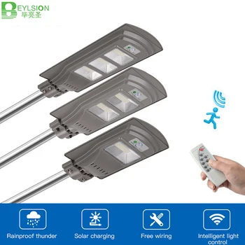 

BEYLSION 20W 40W 60W LED Solar Street Light Solar Power Lamp Street Light Solar Garden Light Outdoor LED Solar Light PIR Sensor