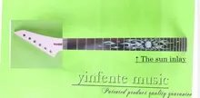 одна гитара шеи кленовый гриф, палисандр палец доска 25.5 22 лада порожек шириной 42 мм каблук Ширина 56мм прозрачный лак