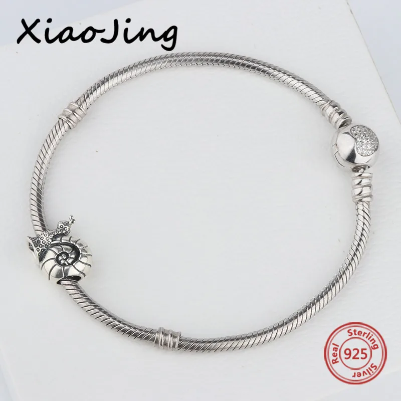 New arrival 925 Sterling Silver snails Charm Bead Fit authentic pandora Bracelet bead fashion Jewelry making for women gifts