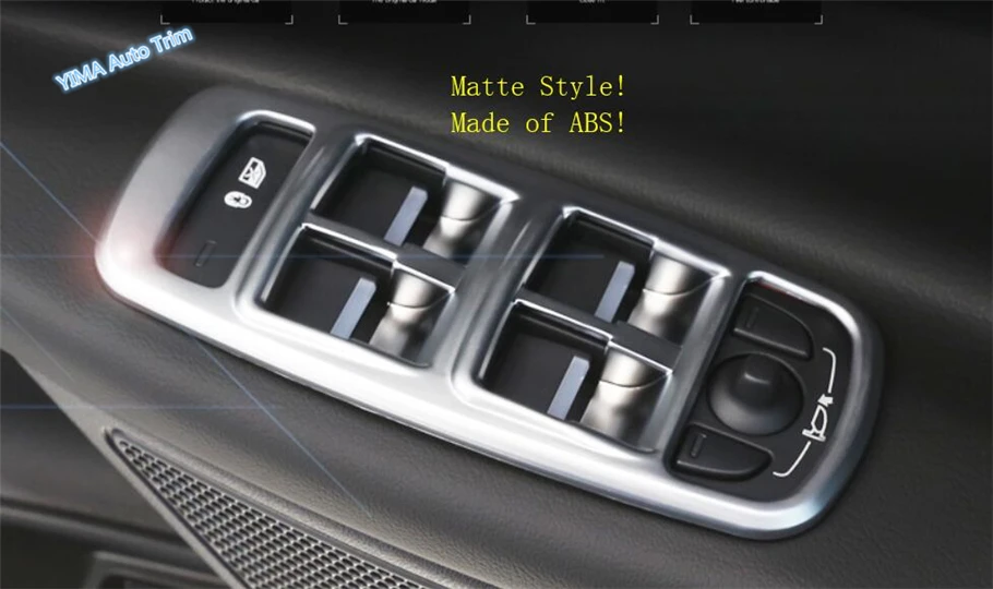 

Lapetus Auto Styling Inner Car Door Armrest Window Lift Button Panel Cover Trim 4 Pcs Fit For Jaguar XE 2016 2017 2018 2019 ABS