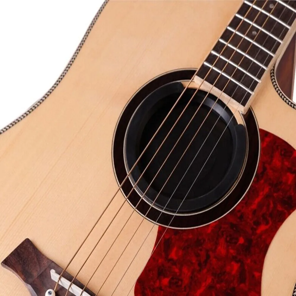 Акустическая гитара Звук отверстие крышка Soundhole Резина Mute Для 3" /39" 4" /42" цвет черный