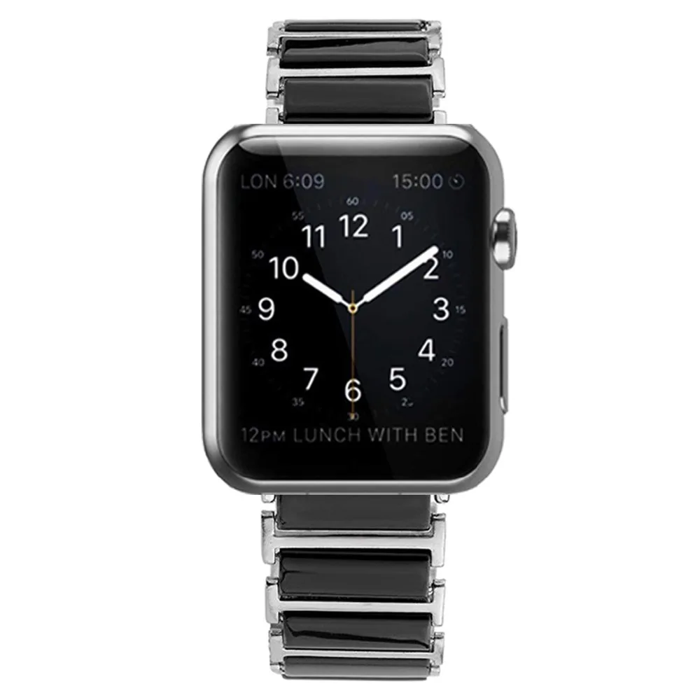 Steel Ceramic For Apple Watch Band 42mm 38mm For iwatch 3 2 1 42mm 38 mm Replacement Watchband for iWatch Accessories