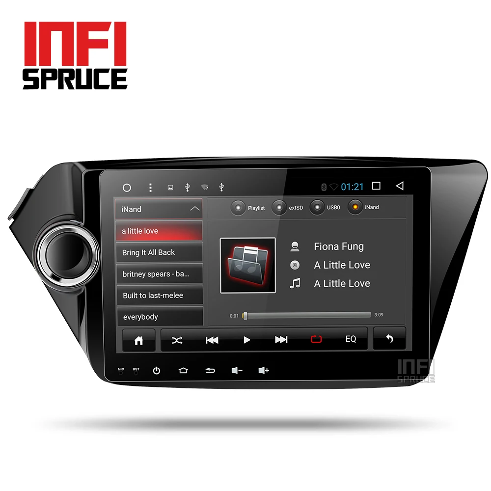 Автомобильный dvd для Kia K2 Рио 2010 2011 2012 2013 2014 2015 с 9 дюймовым gps навигации 1024*600 Android 8 1