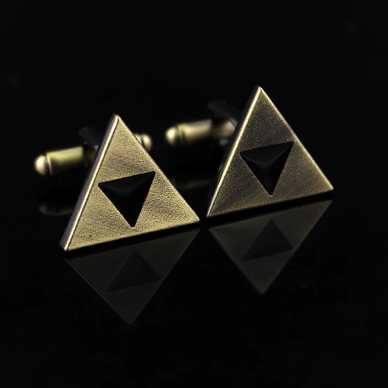 

dongsheng Game Anime The Legend of Zelda Triangle Metal Cufflinks For Men Shirt Cufflinks Figure Jewelry -40