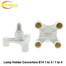 Lamp Holder Converters E14 1 to 3 / 1 to 4 Buld Holder Lamp Base.