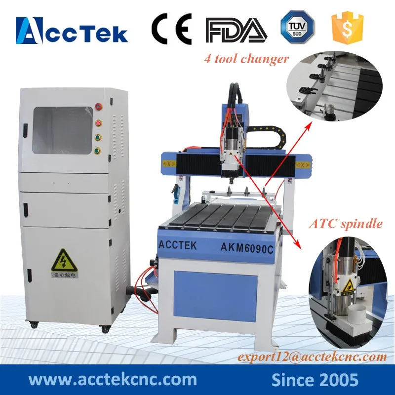 Заводская Прямая цена ATC 6090 древесины cnc маршрутизатор машина для деревянной мебели