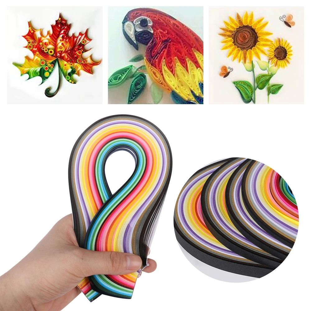 

260pcs 3mm/5mm/7mm/10mm 26 Colors Paper Quilling Paper DIY Decoration Pressure Relief Gift Origami Handmade Paper Craft
