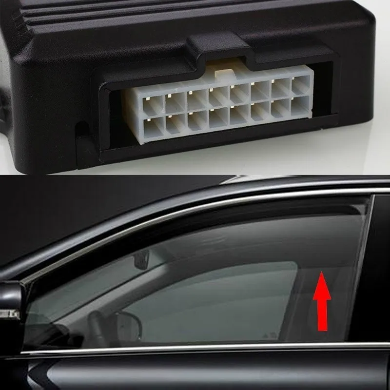 SPEEDWOW Универсальная автомобильная защита для стеклоподъемника для 4 дверей, автоматическая дистанционно закрывающаяся система сигнализации для окон