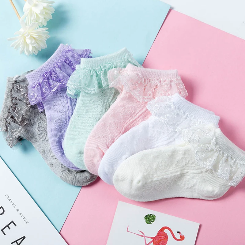 One Pair Children Socks Candy Colors Vintage Lace Ruffle Frilly Ankle Short Socks Kids Princess Girl Socks Baby Sock One Pair Children Socks Candy Colors Vintage Lace Ruffle Frilly Ankle Short Socks Kids Princess Girl Socks Baby Sock
