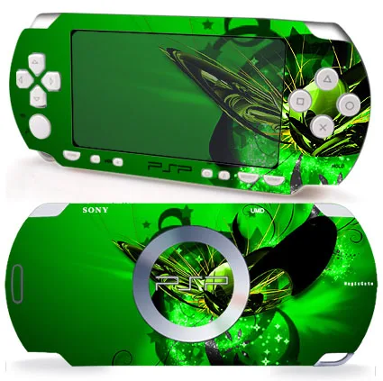 

GREEN FLOWER 021 Vinyl Skin Sticker Protector for Sony PSP 2000 skins Stickers for PSP2000