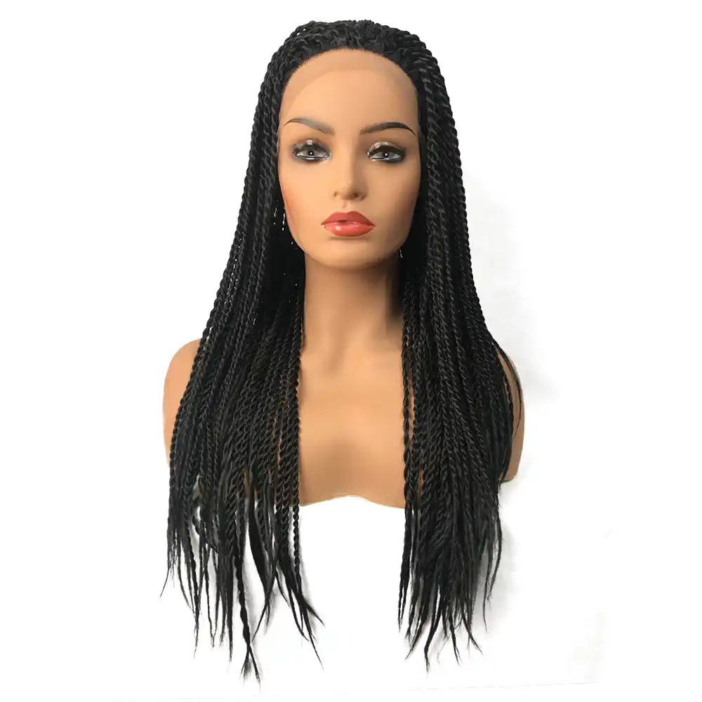 Strongbeauty Pletenye Volosy V Vide Kosichek Sinteticheskie Volosy V Vide Skruchennoj Kosy Kruzhevnye Perednie Pariki Dlinnye Chernye Volosy V Afrikanskom I Amerikanskom Stile Aliekspress