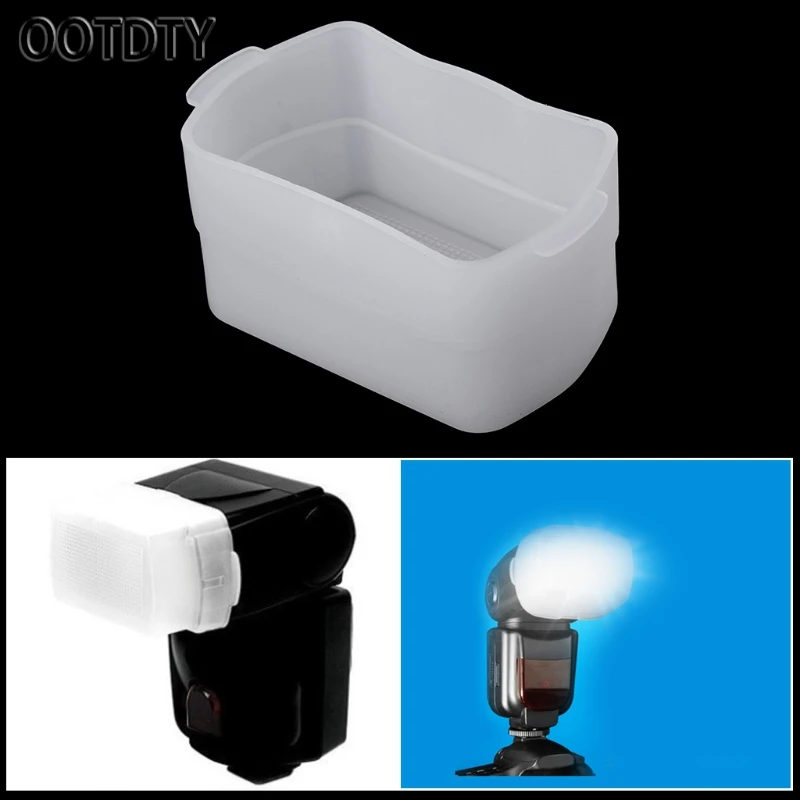 

OOTDTY Flash Bounce Diffuser Softbox For YONGNUO YN560 YN565EX Canon 580EXII Speedlite