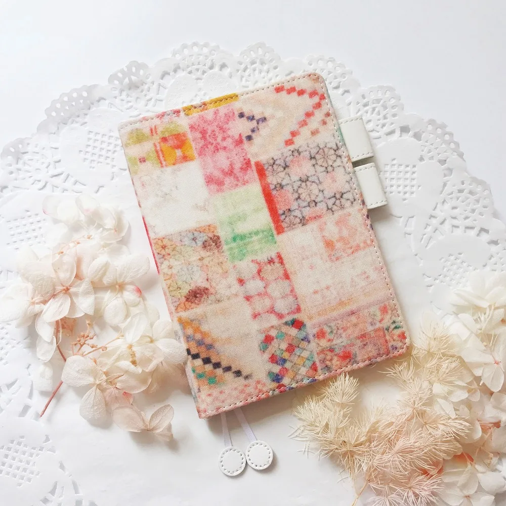 

A Colorful Wonderland Journal Cover Hobonichi Style Fitted Diary Cover 1 Piece Suit For Standard A6 Fitted Paper Book