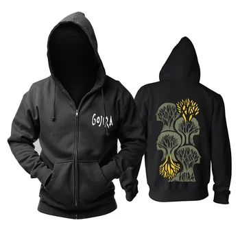 

Bloodhoof Gojira band heavy metal music Black zipper Hoodie Asian Size