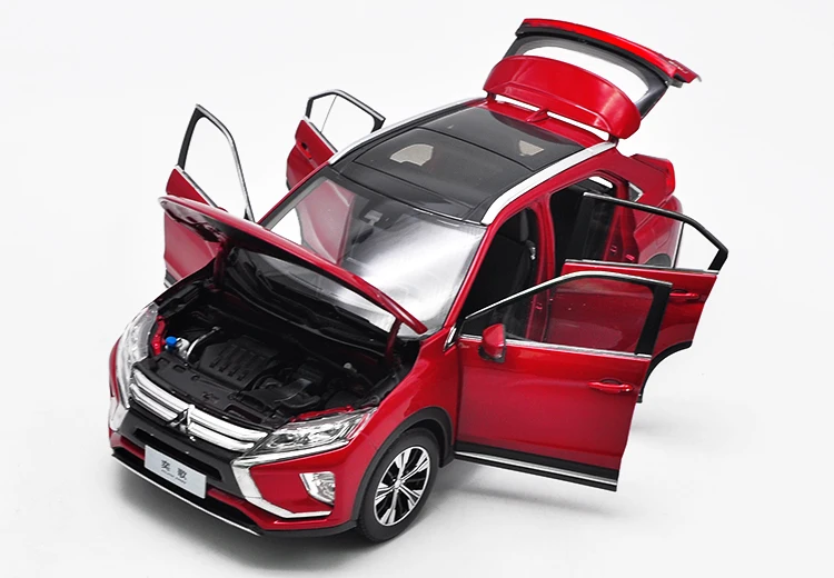 1:18 литая модель для Mitsubishi ECLIPSE CROSS красный внедорожник игрушечный автомобиль миниатюрная Коллекция подарков