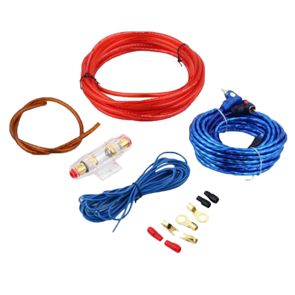 Car Audio Speaker Cable Wire 8GA Amplifier Subwoofer Installation Kit