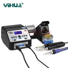 YH 938BD+ пайка SMD Пинцет ремонтная паяльная станция электронагревательные плоскогубцы паяльная станция с постоянной температурой