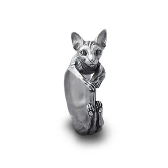 Elfin 2018 New Vintage Retro Sphynx Rings Fashion Cute Cat Jewellery Sphynx Ring Elfin 2018 New Vintage Retro Sphynx Rings Fashion Cute Cat Jewellery Sphynx Ring