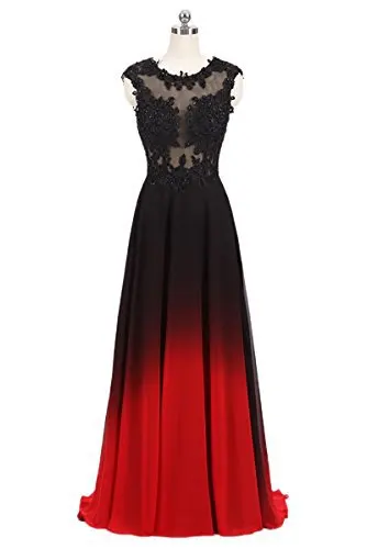 Doragrace robe de soiree Аппликация шифон без рукавов плюс размер градиент вечерние платья длинное платье для выпускного
