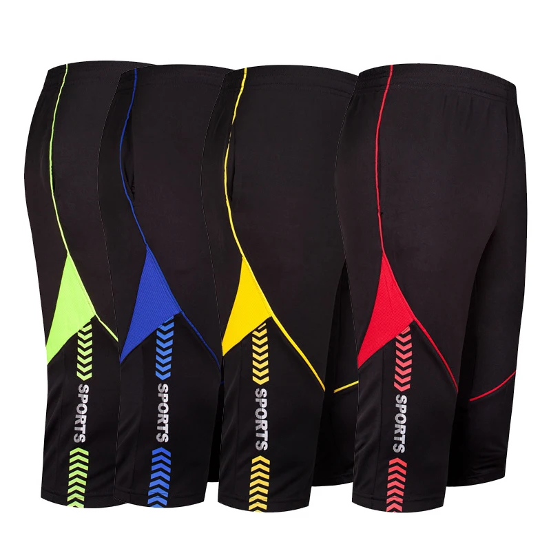 

3/4 pants men's new cycling running fitness sweat-absorbent breathable casual sports thin section football pants