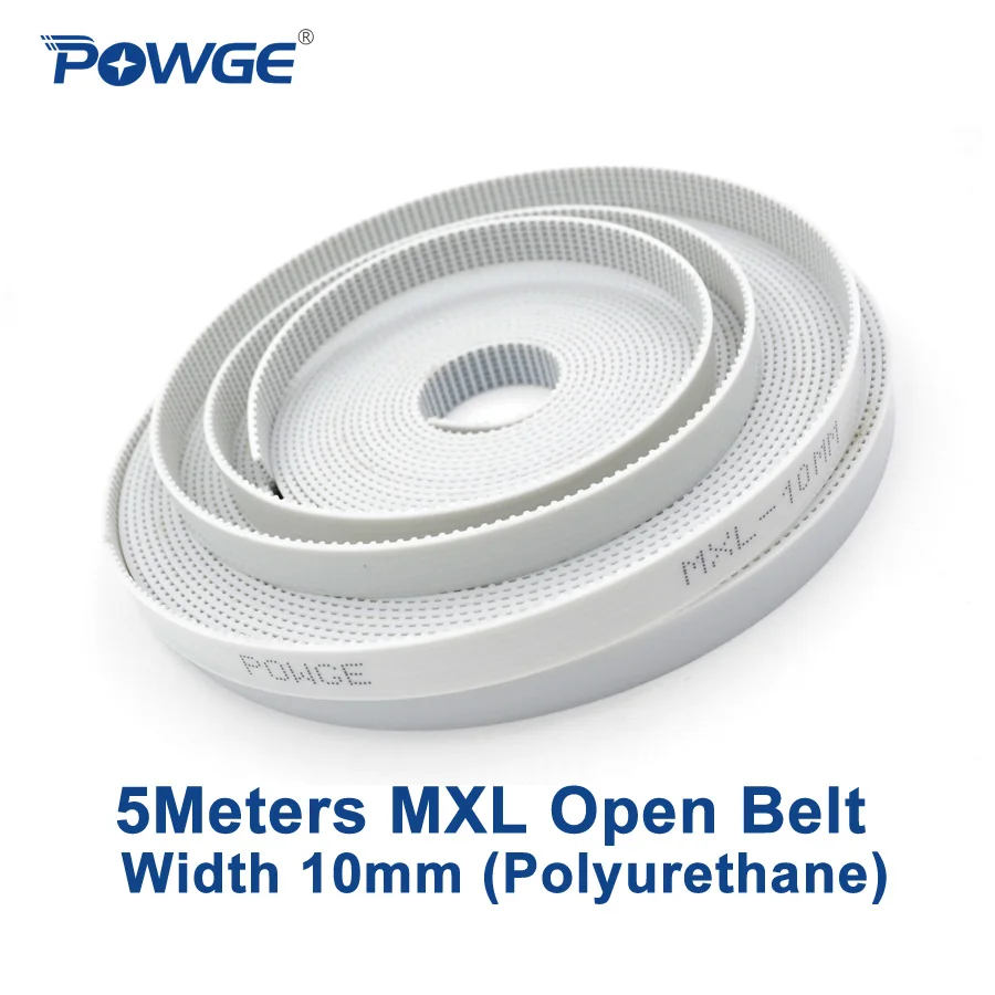 Powge 5 метров MXL лента для ремня синхронизации MXL-10 Ширина 10 мм Шаг 2,032 мм MXL ремень из полиуретана с стали ПУ ремень MXL