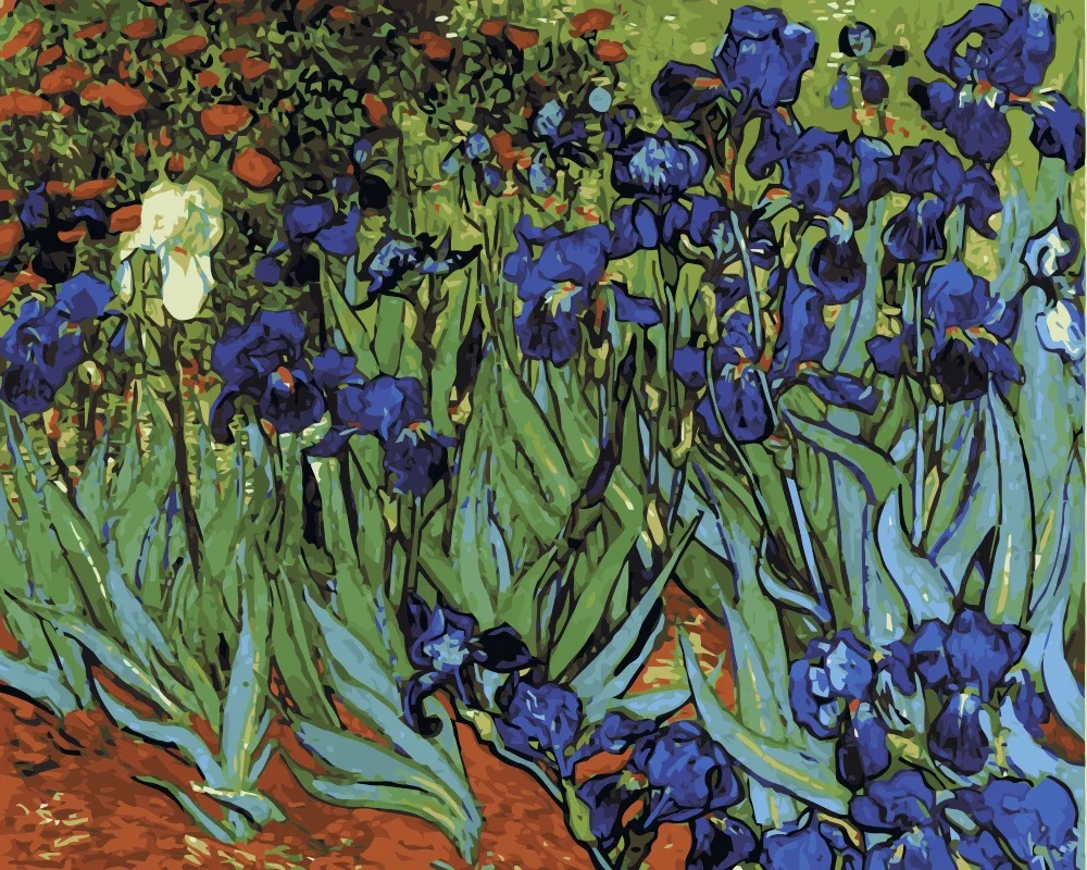 tableau fleurs van gogh