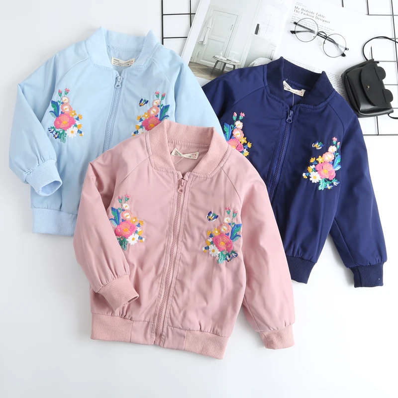 Girls Winter Jacket Kids Flower Bomber Jacket Wholesale Lots Bulk