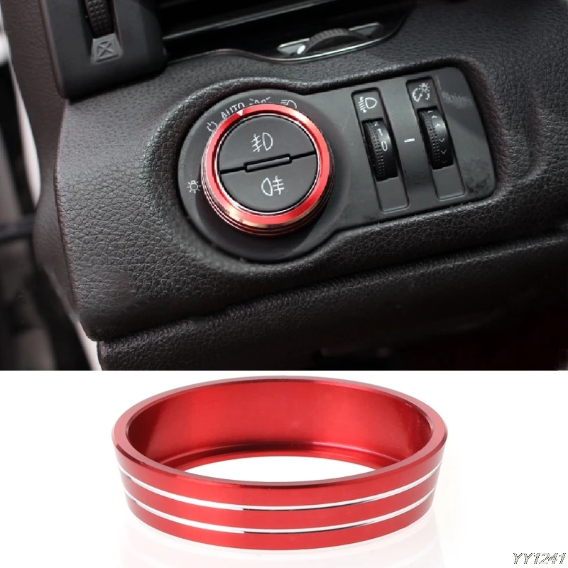 

Car Headlight Switch Adjustment Knob Trim Sticker For Chevrolet Malibu Cruze Trax Opel Styling car accessories interior