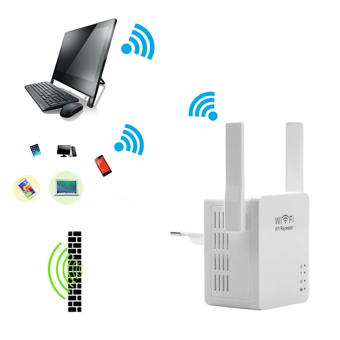 Лидер продаж беспроводной Wi-Fi Repeater300Mbps Wi-Fi удлинитель 2,4 г Wi-Fi усилитель Wi-Fi Reapeter 802.11n точка доступа усилитель сигнала Новый