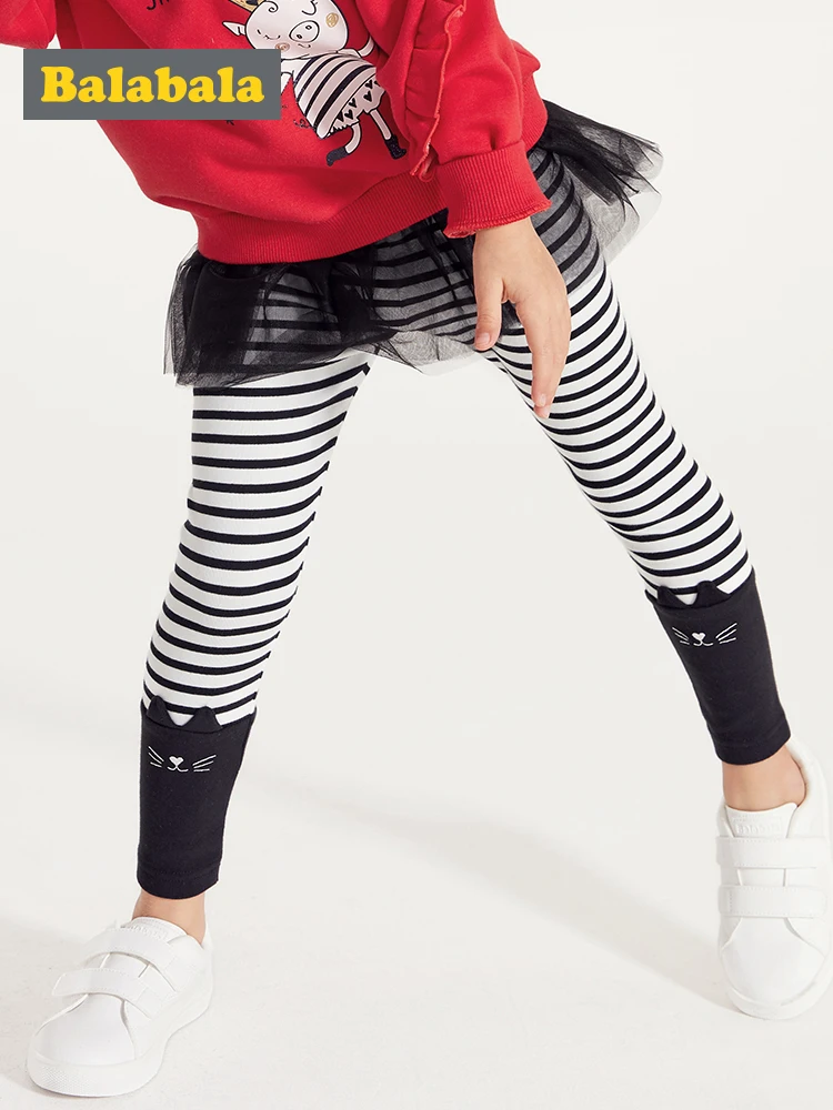 

Balabala Children clothing girls leggings spring 2019 new children's baby pants trousers Korean version cotton