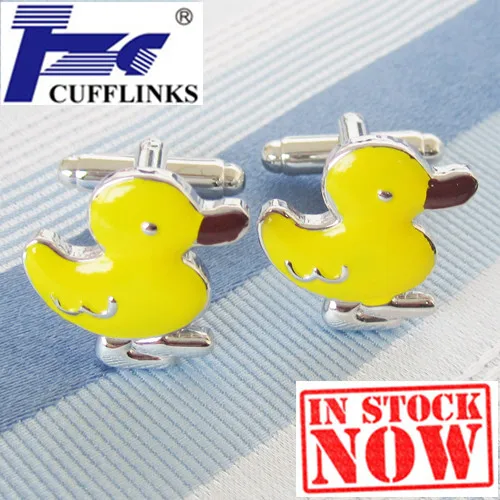 Little Yellow Duck Cufflink Cuff Link 2 Pairs Free Shipping Promotion