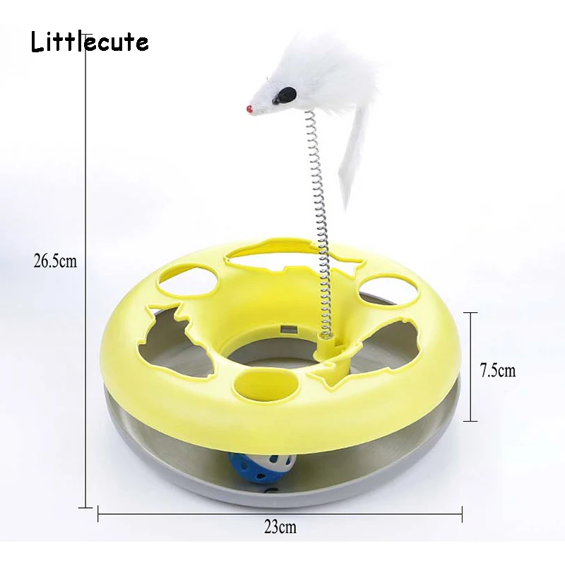 Обучающая игрушка для питомцев кошек, забавная Однослойная развлекательная тарелка, мышь, интерактивные игрушки для питомцев, товары для кошек, 5 цветов, подарки для кошек