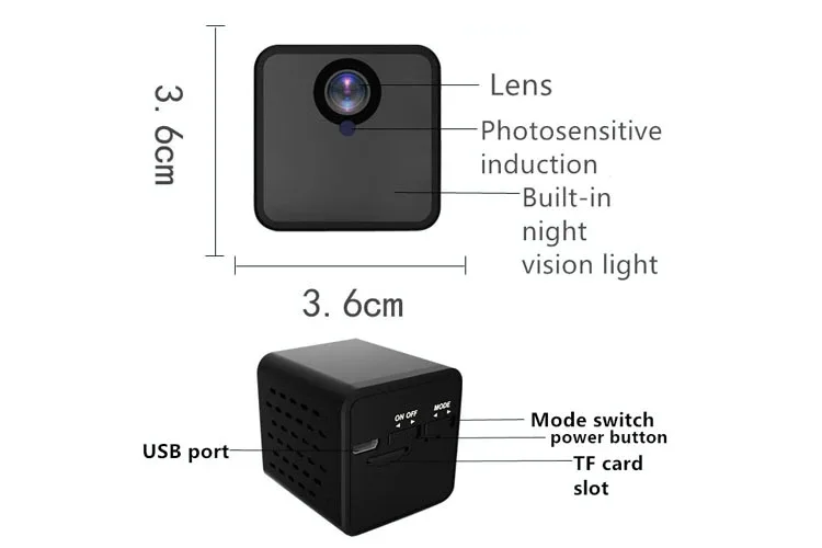 Ночная версия 1080P Wi Fi IP мини камера беспроводная для записи видео Поддержка