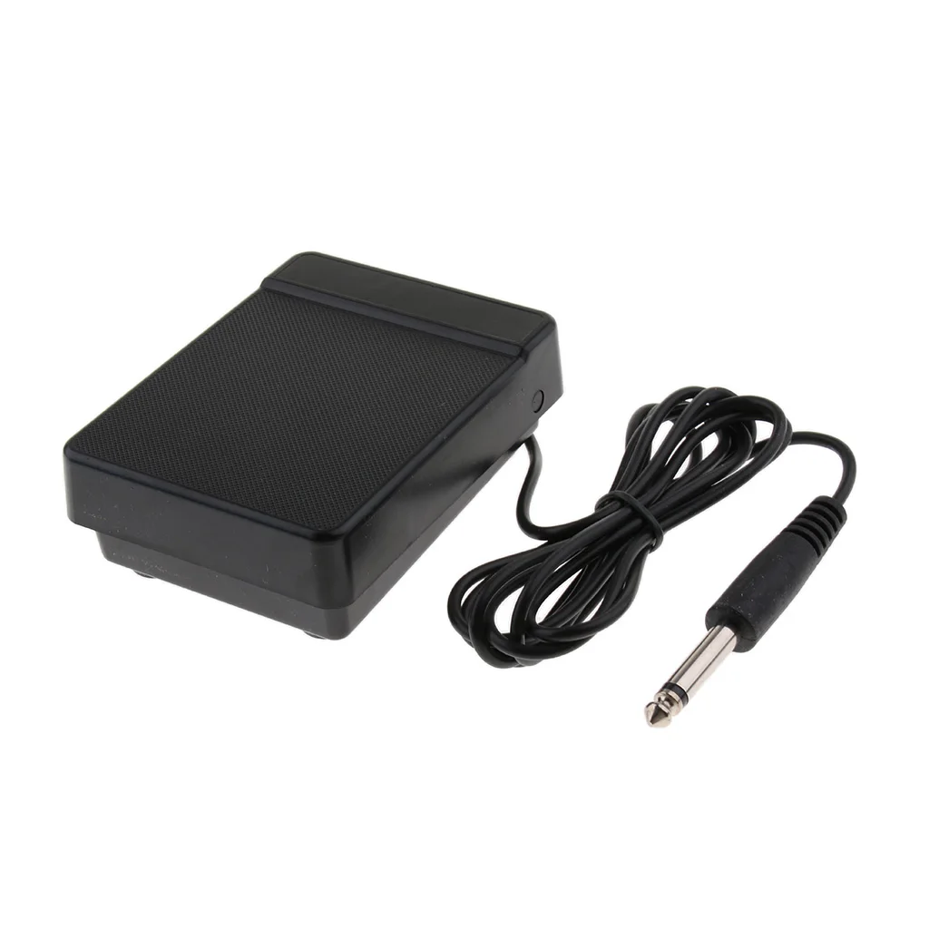 Durable Black 6.35mm Jack Sustain Pedal Low Noise for 61key 88key Electronic Piano Accessory