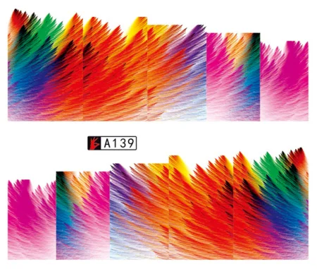 Смешанные 48 дизайнов, наклейки для ногтей, сексуальные, милые, красочные, полные наклейки, сделай сам, переводная вода, полировка фольгой, маникюр, A097-144