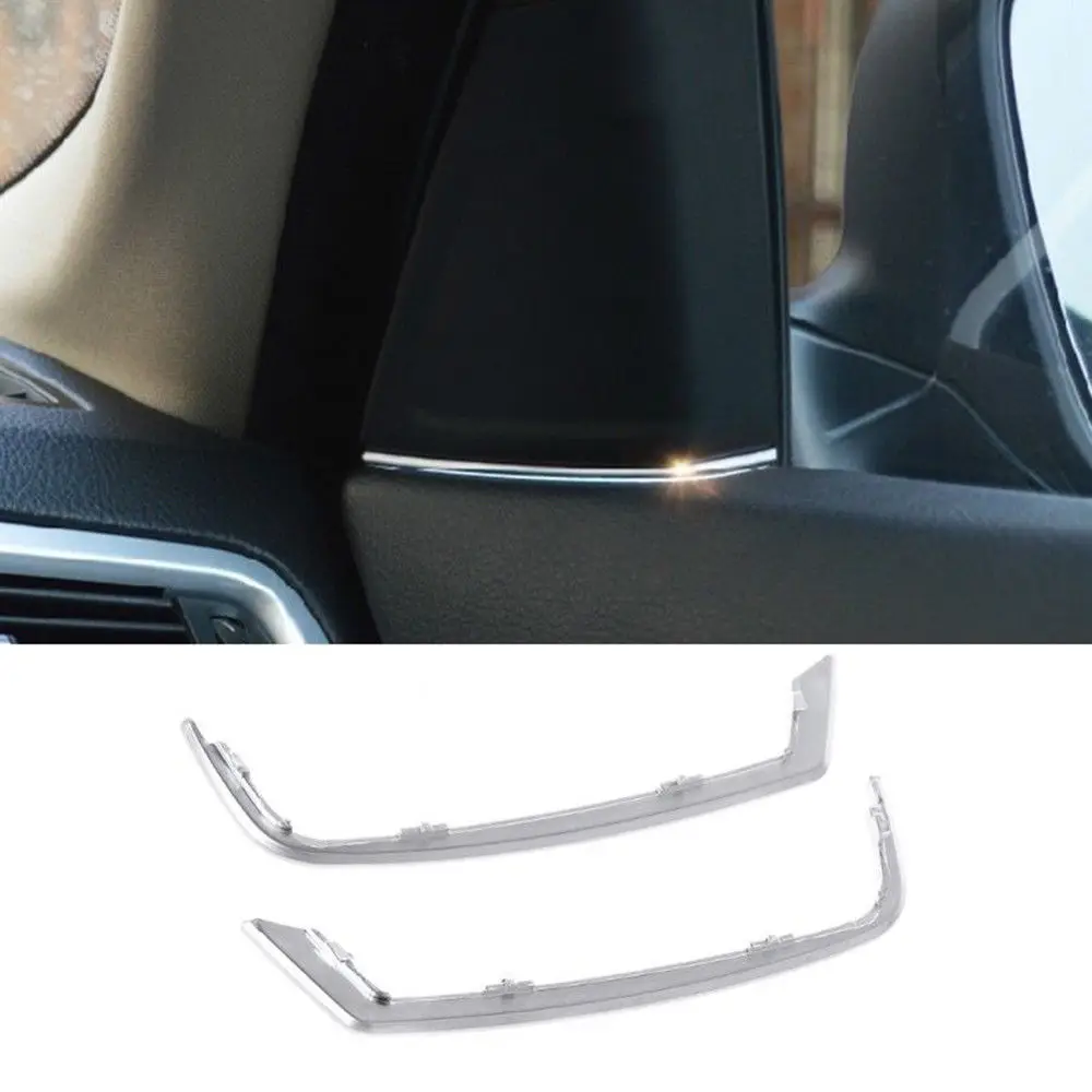 

2pcs Car Auto Front Door Stereo Speaker Strip Decal Cover Trim Loudspeaker Box Decoration Strip for BMW 5Series 530 525 520 F10