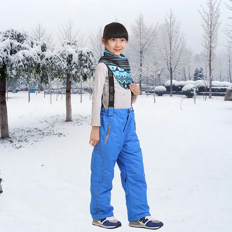 

Marsnow Winter Thick Trouser 110-164 Boy Girl Windproof Waterproof Ski Pants Kids Outdoor Wear Snow Pants For Children Sport