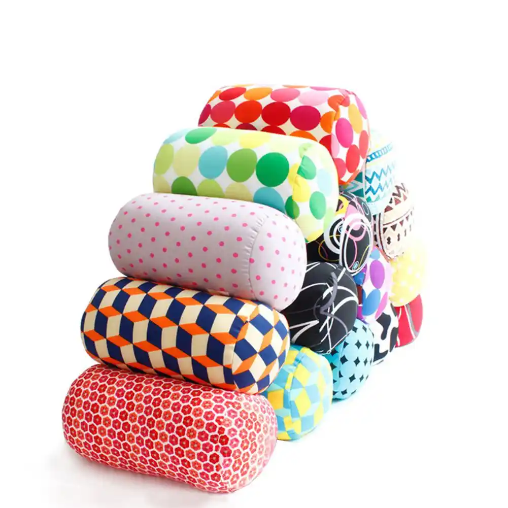 Soft Printing MicroBead Roll Pillow Car 